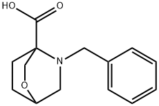 5-Benzyl-2-oxa-5-aza-bicyclo2.2.2octane-4-carboxylic acid 结构式