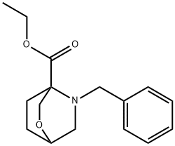 5-Benzyl-2-oxa-5-aza-bicyclo2.2.2octane-4-carboxylic acid ethyl ester 结构式