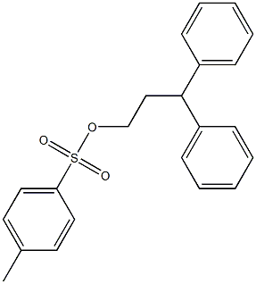 3,3-diphenylpropyl 4-methylbenzene-1-sulfonate 结构式