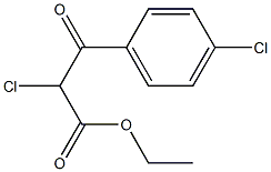 ethyl 2-chloro-3-(4-chlorophenyl)-3-oxopropanoate 结构式