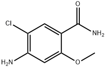 4-氨基-5-氯-2-甲氧基苯甲酰胺 结构式