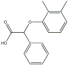 2-(2,3-dimethylphenoxy)-2-phenylacetic acid 结构式