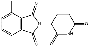 1H-Isoindole-1,3(2H)-dione, 2-(2,6-dioxo-3-piperidinyl)-4-methyl- 结构式