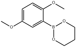 2,5-二甲氧基苯硼酸-1,3-丙二醇酯 结构式