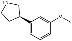(3r)-3-(3-methoxyphenyl)pyrrolidine 结构式