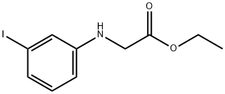 ethyl 2-(3-iodoanilino)acetate 结构式