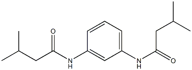 3-methyl-N-{3-[(3-methylbutanoyl)amino]phenyl}butanamide 结构式