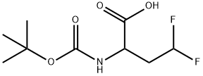 (R,S)-Boc-2-amino-4,4-difluoro-butyric acid 结构式