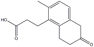 1-Naphthalenepropanoic acid, 5,6,7,8-tetrahydro-2-methyl-6-oxo- 结构式