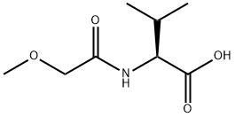 (2S)-2-(2-甲氧基乙酰氨基)-3-甲基丁酸 结构式