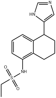 Ethanesulfonamide,N-[5,6,7,8-tetrahydro-5-(1H-imidazol-4-yl)-1-naphthalenyl]- 结构式