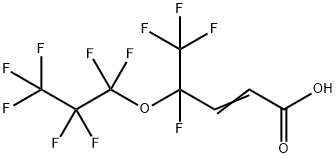 4,5,5,5-Tetrafluoro-4-(heptafluoropropoxy)pent-2-enoic acid 结构式