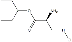 (S)-Pentan-3-yl 2-aminopropanoate hydrochloride 结构式