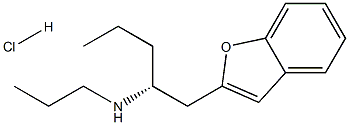 (R)-(-)-1-(BENZOFURAN-2-YL)-2-PROPYLAMINOPENTANE HYDROCHLORIDE 结构式