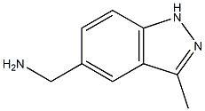 (3-甲基-1H-吲唑-5-基)甲胺 结构式