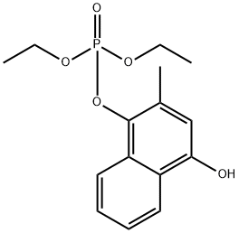 1-羟基-3-甲基萘-4-基磷酸二乙酯 结构式