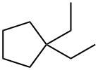 1,1-Diethylcyclopentane. 结构式