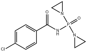 N-[Bis(aziridine-1-yl)phosphinyl]-4-chlorobenzamide 结构式