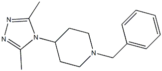 1-benzyl-4-(3,5-dimethyl-[1,2,4]triazol-4-yl)-piperidine 结构式