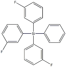 tris(3-fluorophenyl)(phenyl)silane 结构式