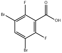 3,5-二溴-2,6-二氟苯甲酸 结构式