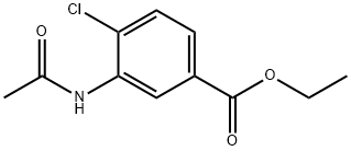 Benzoic acid, 3-(acetylamino)-4-chloro-, ethyl ester 结构式