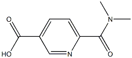 6-[(二甲氨基)羰基]-3-吡啶羧酸 结构式