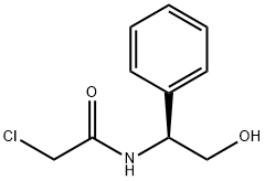 (S)-2-chloro-N-(2-hydroxy-1-phenylethyl)acetamide 结构式