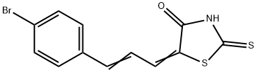 5-[3-(4-bromophenyl)-2-propenylidene]-2-thioxo-1,3-thiazolidin-4-one 结构式