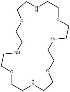 1,7,13,19-tetraoxa-4,10,16,22-tetraazacyclotetracosane 结构式