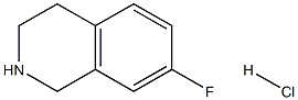 7-fluoro-1,2,3,4-tetrahydroisoquinoline hydrochloride 结构式