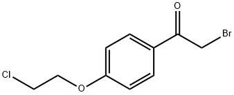 2-bromo-1-(4-(2-chloroethoxy)phenyl)ethan-1-one 结构式