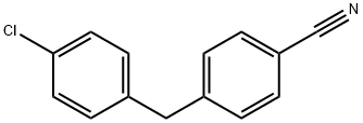 4-(4-chlorobenzyl)benzonitrile 结构式