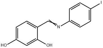 4-{[(4-iodophenyl)imino]methyl}-1,3-benzenediol 结构式