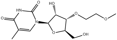 3'-O-(2-Methoxyethyl)-5-methyluridine 结构式