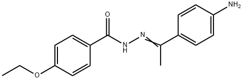 N'-[(E)-1-(4-aminophenyl)ethylidene]-4-ethoxybenzohydrazide 结构式