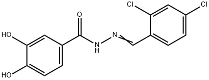 N'-(2,4-dichlorobenzylidene)-3,4-dihydroxybenzohydrazide 结构式