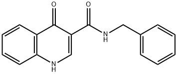 N-苄基-4-氧代-1,4-二氢喹啉-3-甲酰胺 结构式