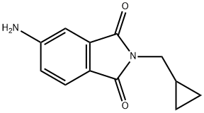 5-氨基-2-(环丙基甲基)-2,3-二氢-1H-异吲哚-1,3-二酮 结构式