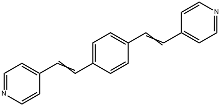 1,4-双(2-(吡啶-4-基)乙烯基)苯 结构式