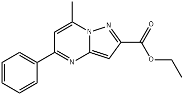 ethyl 7-methyl-5-phenylpyrazolo[1,5-a]pyrimidine-2-carboxylate 结构式