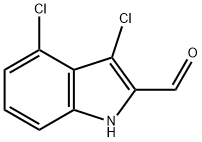 3,4-dichloro-1H-indole-2-carbaldehyde 结构式