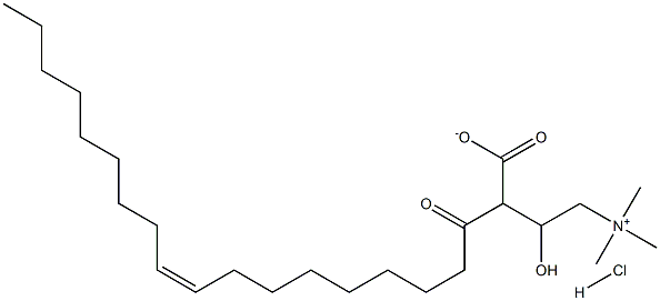 油酰基-L-肉毒碱 盐酸盐 结构式