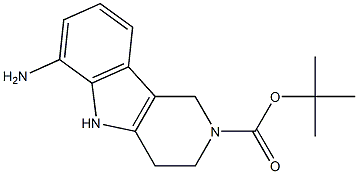 6-氨基-3,4-二氢-1H-吡啶并[4,3-B]吲哚-2(5H)-羧酸叔丁酯 结构式