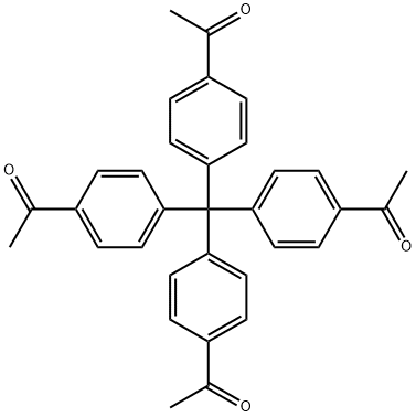 四(4-乙酰苯基)甲烷 结构式