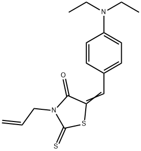 3-allyl-5-[4-(diethylamino)benzylidene]-2-thioxo-1,3-thiazolidin-4-one 结构式
