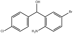 (2-amino-5-bromophenyl)(4-chlorophenyl)methanol 结构式