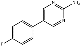 5-(4-fluorophenyl)pyrimidin-2-amine 结构式
