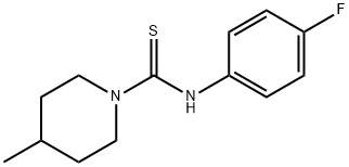 N-(4-fluorophenyl)-4-methyl-1-piperidinecarbothioamide 结构式