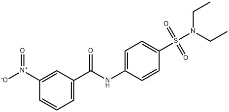 N-{4-[(diethylamino)sulfonyl]phenyl}-3-nitrobenzamide 结构式